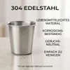 Edelstahl Trinkbecher 200 ml, 6er Set, bruchsicher, leicht Produktbild-Vorschau 4