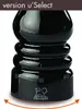 Close-up of the base of a black pepper mill. Anteprima dell’immagine prodotto