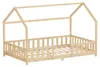 ML-Design Kinderbett 120x200cm mit Rausfallschutz, Dach & Produktbild-Vorschau 1