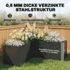 Outsunny Hochbeet L-förmig Blumenhochbeet Produktbild-Vorschau 5