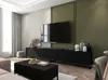 A modern living room with a TV cabinet, coffee table, and seating. Produktbild-Vorschau
