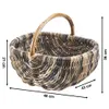 Kobolo Einkaufskorb Korb Rattankorb geflochten - Rattan - Produktbild-Vorschau 2