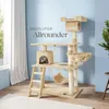 tectake® Kratzbaum Marcel 141 cm inklusive Treppe, Produktbild-Vorschau 7