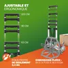 GARDEBRUK® Diable aluminium pliable escalier 80kg 6 roues Voir les images du produit 4