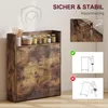 HOMCOM Eettafel, inklapbaar met plank, 80x90x93 cm, rustiek Productafbeelding-voorbeeld 6