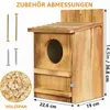 Houten nestkasten voor uilen, bruin, geschikt voor ransuil, Productafbeelding-voorbeeld 4