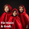 Červeno-čierny plášť s kapucňou - na Halloween a Náhľad obrázku produktu 5