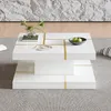 Table basse à deux niveaux de la marque Merax, avec des Voir les images du produit 4