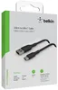 Belkin USB-C/USB-A Kabel      2m ummantelt, schwarz  Produktbild-Vorschau 1