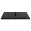 A black, rectangular shower head is shown from a slightly elevated front-facing angle against a plain white background. Anteprima dell’immagine prodotto