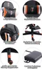 Collage of close-up images highlighting different features of a gaming chair. Produktbild-Vorschau