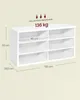 A diagram showing the dimensions and load capacity of a white shoe rack. Produktbild-Vorschau
