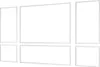 SucceBuy Wandform-Set, 3-teilig, 57,91/121,92/143 cm Produktbild-Vorschau 1