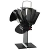 vidaXL Ventilátor na sporák s tepelným pohonem 3 lopatky Náhled obrázku produktu 3