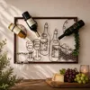 DanDiBo Wandbild Weinregal 091975 Flaschenständer Metall 70 Produktbild-Vorschau 1