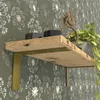Goldene L-Winkelhalterung für Möbelregal 150 x 100 x 38 mm, Produktbild-Vorschau 4