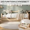 Holzbett 90x200 cm mit 2 Matratzen Tagesbett Ausziehbett Náhled obrázku produktu 16