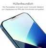 Close-up of a smartphone screen protector being applied to a blue smartphone. Náhled obrázku produktu