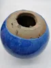 Blaue Keramik Gartenkugel massiv 28x26cm frost- & Produktbild-Vorschau 5