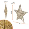 Estrella decorativa LED dorada para interior y exterior, Vista previa de la imagen del producto 4