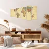 Bild auf Leinwand - Leinwandbild - Karte Welt Land - Produktbild-Vorschau 7
