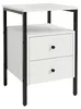 Comodino Relaxdays, 2 cassetti, ripiani aperti, A x L x P: Anteprima dell’immagine prodotto 8