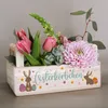 Osterkorb aus Holz mit Motivdruck – Geschenkbox zu Ostern - Produktbild-Vorschau 3
