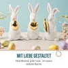 Logbuch-Verlag 3 edle Osterhasen Deko Figuren Gold weiß Produktbild-Vorschau 5