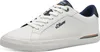 A studio shot of a single white sneaker. Podgląd zdjęcia produktu