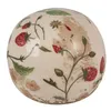 Clayre & Eef Dekoration Ball Ø 10x10 cm Beige Rot Keramik Produktbild-Vorschau 2