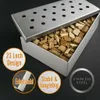 2 x Edelstahl Räucherbox + 1 Zange Smokerbox Räucherdose Produktbild-Vorschau 3