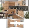 Eckküche Vicco Fame-Line Goldkraft Eiche/Weiß 347 x 60 cm , Produktbild-Vorschau 6