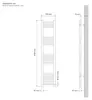 Asciugamani radiante LuxeBath Sahara, 300x1400 mm, beige, Anteprima dell’immagine prodotto 9