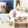 Collage of four scenes: a bedroom, a nursery, a desk with a laptop, and a close-up of a cartoon trash can. Produktbild-Vorschau