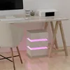 Nachttische mit LED,Hochglanz Nachttisch mit 3 Produktbild-Vorschau 3