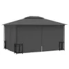 The Living Store Pavillon mit Seitenwänden & Doppeldach 3x4 Produktbild-Vorschau 4