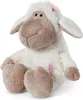 A plush toy sheep sitting on a white background. Podgląd zdjęcia produktu