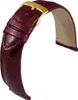 Barington Kroko-Print Uhrenarmband XL Leder weinrot Produktbild-Vorschau 2