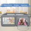 Baby Laufgitter mit 50 Kugel 120x120x66cm Aktivitätszentrum Produktbild-Vorschau 4