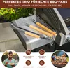 bremermann Grillbesteck 3er Set | Edelstahl mit Produktbild-Vorschau 2