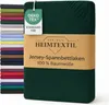 A stack of folded fabric sheets in various colors is shown next to a folded green sheet with a product label. Produktbild-Vorschau