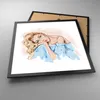 Gerahmtes Poster - Schwarzer Rahmen - Nachdenklich Frau Produktbild-Vorschau 3
