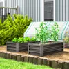Outsunny 2er-Set Hochbeet Blumenhochbeet Produktbild-Vorschau 2