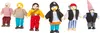 petites poupées à pied pour la maison figures pirates 6 pcs Voir les images du produit 1