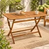 DEGAMO Gartentisch Klapptisch Holztisch TOBAGO 70x120cm Produktbild-Vorschau 2
