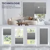 Sekey Wabenplissee ohne Bohren 50x130cm Doppelplissee  Grau Produktbild-Vorschau 2