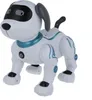 A white robotic dog toy with blue accents, shown from a three-quarter front view against a white background. Náhľad obrázku produktu