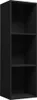 Bibliothèque/armoire TV noir 36x30x114 cm bois composite Voir les images du produit 9