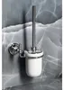 Gedy NEVIS toiletborstel, hangend, keramiek, chroom Productafbeelding-voorbeeld 3