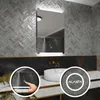 Badspiegel mit LED Beleuchtung und Touch-Schalter - Hobart Produktbild-Vorschau 1